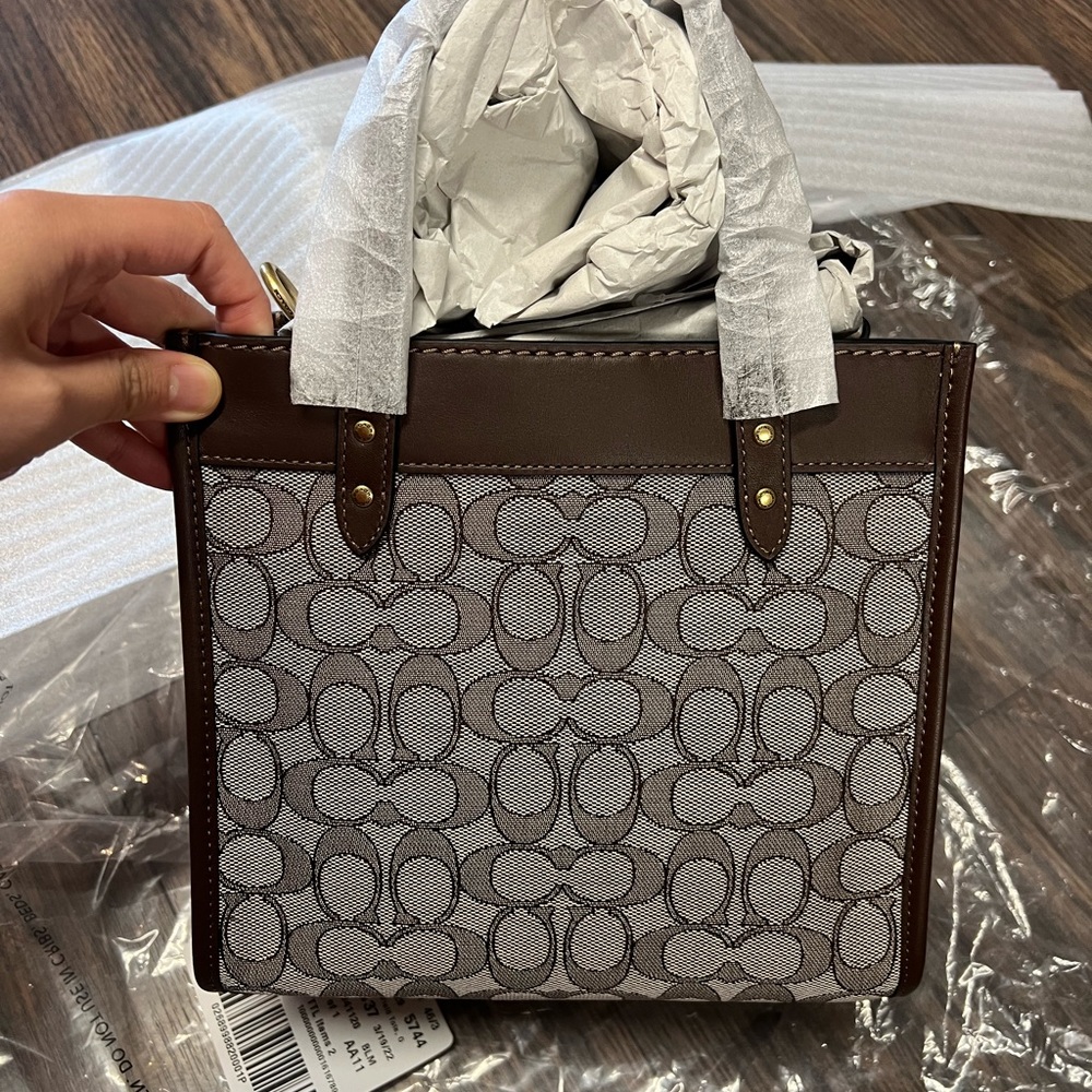 Field Tote 22 In Signature Jacquard - Picture 8 of 10